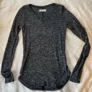 Abercrombie & Fitch, long sleeve tee, grey. Barely worn.
